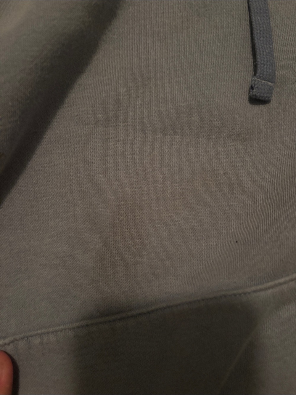 Nike Dark Gray Tee with White Swoosh Logo - Picture 3 of 3